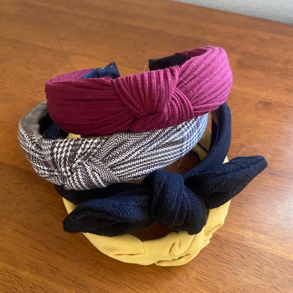 4 pack TOP KNOT headbands NWOT + large claw clip - Picture 2 of 10